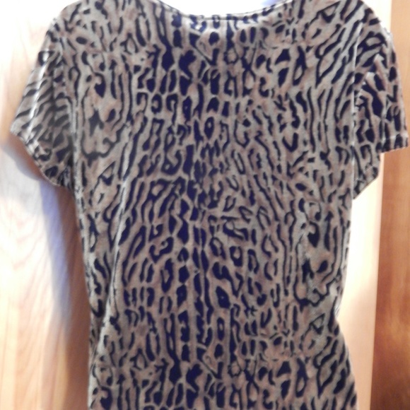 CLIO 2-PIECE VELOUR LEOPARD PRINT TOP, JACKET NWOT - Picture 5 of 6